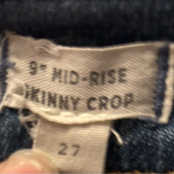 Madewell 9” Mid Rise Skinny Crop Jeans- size 27 - Picture 4 of 8
